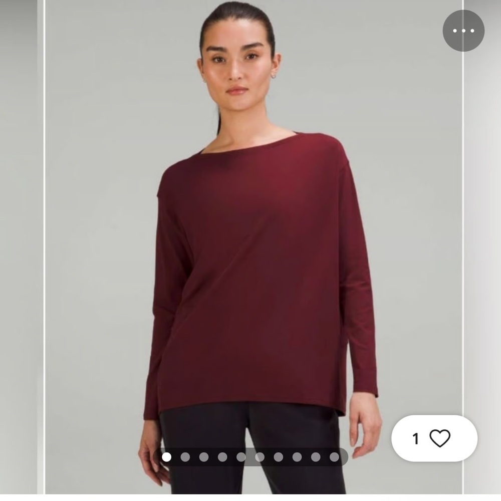 lululemon athletica Back In Action Long Sleeve Oversized Top